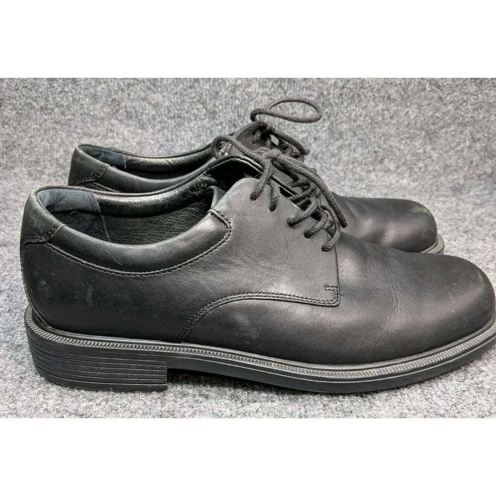 Rockport Men's 8.5M Black Leather Oxford Dress Shoes Lace Up Comfort Work...